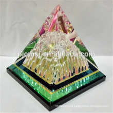 New-designed Pyramid Crystal Perfume Bottle for cars decoration